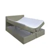 A bed with its storage compartment open, revealing the inside. Produktbild-Vorschau