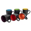 Ensemble de 6 tasses à café noires mates à l'intérieur Voir les images du produit 2