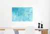 MuchoWow® Poster Aquarell - Türkis - Abstrakt 60x40 cm - Produktbild-Vorschau 5