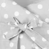 A close-up of a grey fabric with white polka dots, tied with a bow. Anteprima dell’immagine prodotto