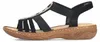 Rieker dámske topánky Sandalette Black Leisure, Veľkosť Náhľad obrázku produktu 24