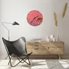 Wanduhr - Rund - Glasuhr - Giraffe modern Grafik - 40x40cm Produktbild-Vorschau 6