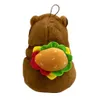 Kuscheltier Capybara 20 cm mit Rucksack Burger – Weiches Produktbild-Vorschau 1