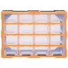 vidaXL Organizér s více zásuvkami 16 zásuvek 52x16x37 cm Náhled obrázku produktu 2
