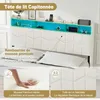 DEWINNER Lit 140x190 avec Sommier | Cadre Flottant | Lit Voir les images du produit 6