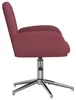 Sedia girevole vidaXL, 54 x 58 x 90 cm, bordeaux, rivestita Anteprima dell’immagine prodotto 4