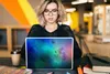 MuchoWow® Laptop Aufkleber Sticker Cover Aquarell - Blau - Produktbild-Vorschau 5