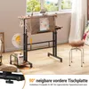Iropro Stehpult Höhenverstellbar Sitz-Steh Schreibtisch mit Produktbild-Vorschau 6