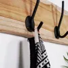 Nástěnný věšák na oblečení z teakového dřeva s dvojitými Náhled obrázku produktu 4