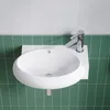 Waschbecken Aufsatzwaschbecken oval aus Keramik Weiß mit Produktbild-Vorschau 3