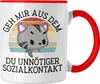 Trendation - Lustige Tasse Geh Mir Aus Dem Weg Du Unnötiger Produktbild-Vorschau 1
