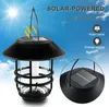 A solar-powered lantern is shown against a bright blue sky with a sun. Produktbild-Vorschau