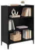 vidaXL Dressoir, zwart, eikenlook, 69,5 x 32,5 x 90 cm Productafbeelding-voorbeeld 3