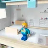 4iQ Große Holzpuppenhaus ULA 39,3x13,5x41,5 cm mit Zubehör Produktbild-Vorschau 6