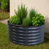 osoltus Hochbeet Gartenbeet Pflanzbeet halbrund aus Metall Produktbild-Vorschau 2