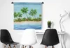 MuchoWow® Wandteppich Wandbehang Palme - Strand - Hütte Produktbild-Vorschau 3