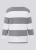 Rabe T-Shirt Grau 46 mit klassischem Ringeldesign, Produktbild-Vorschau 9