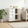 vidaXL Armoire sur roulettes, 63,5 x 39 x 65,5 cm, bois Voir les images du produit 3