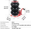 SucceBuy 3 Ton/6600 lbs Triple Bag Air Jack Pneumatický Náhľad obrázku produktu 7