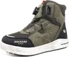A single green winter boot for children is shown against a white background. Voir les images du produit