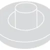 A 3D rendering of a pressure cooker lid part. Anteprima dell’immagine prodotto