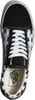 A top-down view of a Vans Old Skool sneaker with a black and white checkerboard pattern. Voir les images du produit
