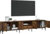 vidaXL TV skříňka se zásuvkou kouřový dub 200x25x44cm Náhled obrázku produktu 4