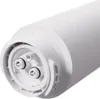 A close-up, studio shot of the end of a white water filter cartridge. Produktbild-Vorschau