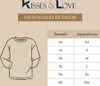 T-shirt Kisses&Love da uomo a maniche lunghe con mezzo Anteprima dell’immagine prodotto 4