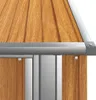 vidaXL Szopa na narzędzia brązowa 118,5x97x209,5 cm stal Podgląd zdjęcia produktu 7