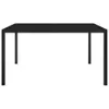 Tavolo da Giardino 130x130x72 cm Nero in Acciaio e Vetro Anteprima dell’immagine prodotto 1