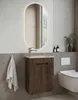 Badplaats Mobile Lavamani Thermis 40 x 22 cm - Noce Marrone Anteprima dell’immagine prodotto 4