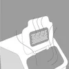 An illustration showing air flowing out of a vent on a lid. Náhľad obrázku produktu