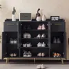 Szafka na buty Merax z 2 szufladami i 4 drzwiczkami, Podgląd zdjęcia produktu 3