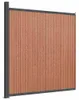 vidaXL Zaunelement Braun 173x186 cm WPC Produktbild-Vorschau 5