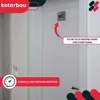 KOTARBAU® WC nápis 7 x 7 cm Nerezový čtvercový nápis Náhled obrázku produktu 2