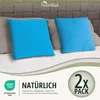 set di 2 copricuscini 100% cotone 40x40 cm turchese Anteprima dell’immagine prodotto 6