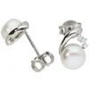 Ohrstecker Smart Jewel mit Zirkonia und Süßwasser-Perle, Produktbild-Vorschau 2