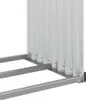 vidaXL Přístřešek na palivové dřevo Silver 120x45x140 cm Náhled obrázku produktu 7