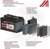 LANGZEIT Autobatterie 100AH 12V Batterie 30% mehr Produktbild-Vorschau 3