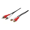 Logilink AudioVerl. 2x Cinch -> 2x Cinch St/Bu  5.00m bk Náhled obrázku produktu 2