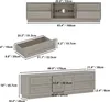 170 cm Lang Lowboard, TV-Schrank mit 2 Türen und 4 Produktbild-Vorschau 6