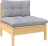 vidaXL 7-tlg. Garten-Lounge-Set mit Grauen Kissen Produktbild-Vorschau 14