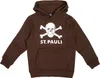 FC St. Pauli - Kinder Kapuzenpullover Totenkopf - braun Produktbild-Vorschau 4