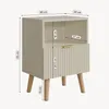 Table de chevet "Nand" : 1 tiroir, 1 compartiment ouvert, Voir les images du produit 3