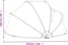 vidaXL Pool-Kuppel Rund 315x158 cm PVC Produktbild-Vorschau 8