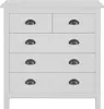 vidaXL Sideboard Hill Weiß 79x40x80 cm Massivholz Kiefer Produktbild-Vorschau 10