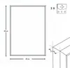 Rechteckiger Wandspiegel AXION, 60 x 40 cm, schwarz Produktbild-Vorschau 8