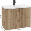 Mueble de baño con lavabo de 80 cm, modelo "Evoke", acabado Vista previa de la imagen del producto 11