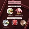 Marketing image showing different defrosting methods for food items. Anteprima dell’immagine prodotto